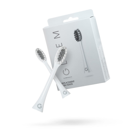 GLEEM Brush Head Refills in White, 2 Count