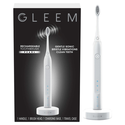 GLEEM Rechargeable Electric Toothbrush in Pearl