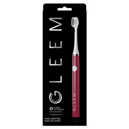 GLEEM  Electric Toothbrush in Cranberry