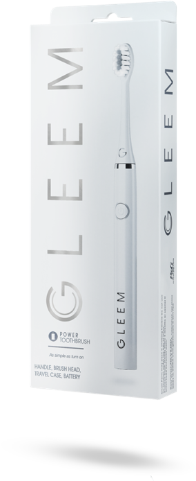 GLEEM toothbrush package